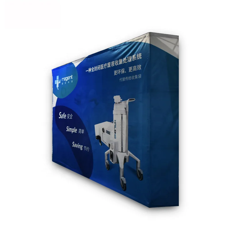 3*3  3*4 Promotion Print Straight Fabric Banner Display Stand Backdrop Foldable Pop Up Display