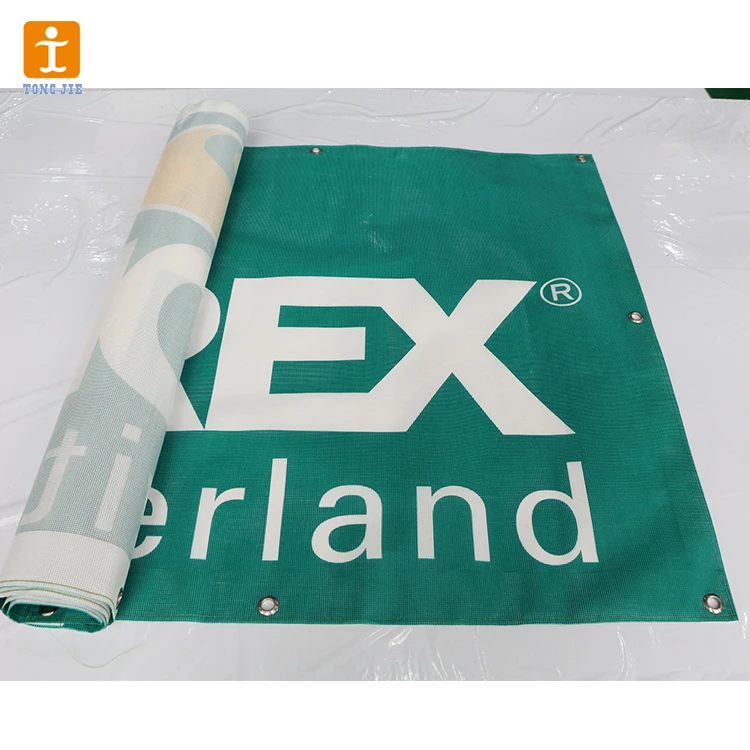 Outdoor Advertising Custom Printing Mesh Fence Banner Mesh Vinyl Polyester Mesh Banner