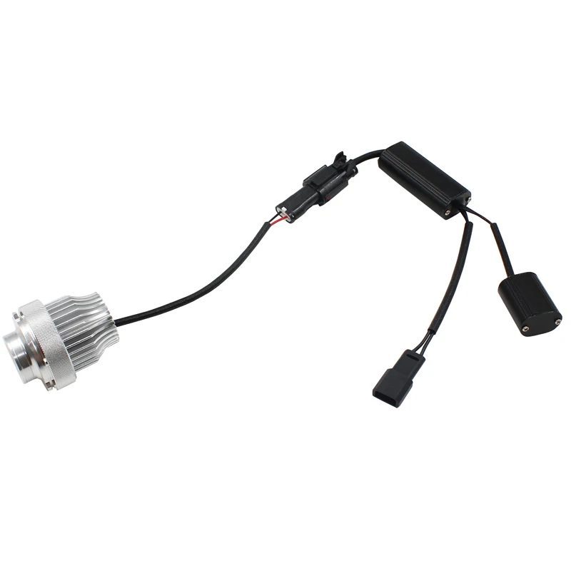 FSYLX Светодиодный Маркер ангельские глазки со светодиодными чипсами Ксеноновые белые для BMW E60 E61 LCI галогенные фары автомобиля светодиодные bmw