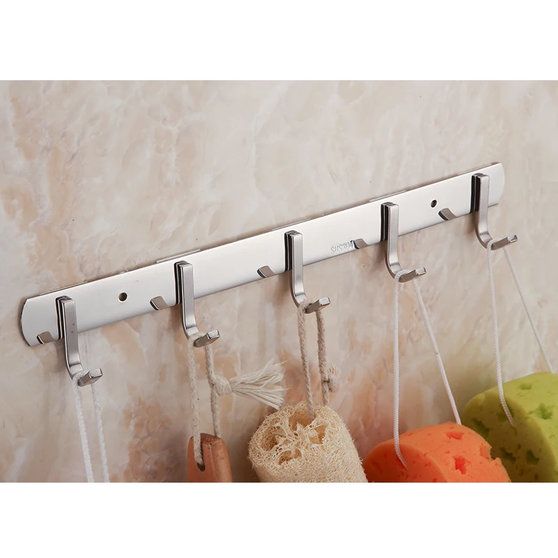 Stainless Steel Household Strong Row Clothes Hanger Hook