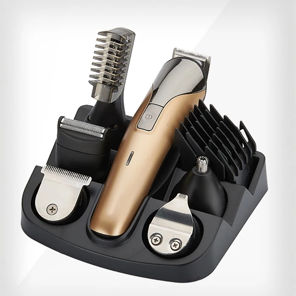 CHJ-1711 8 in 1 Hair Clippers Set Home Use Electric Clipper Oil Hair Vibrissac Scissors Body Hair Trimmer Grooming Trimmer
