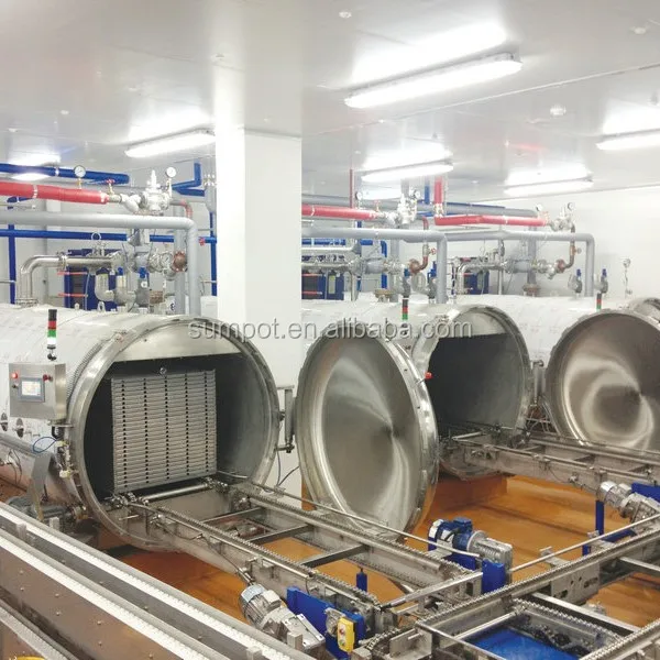 water spray retort machine for soft drinks