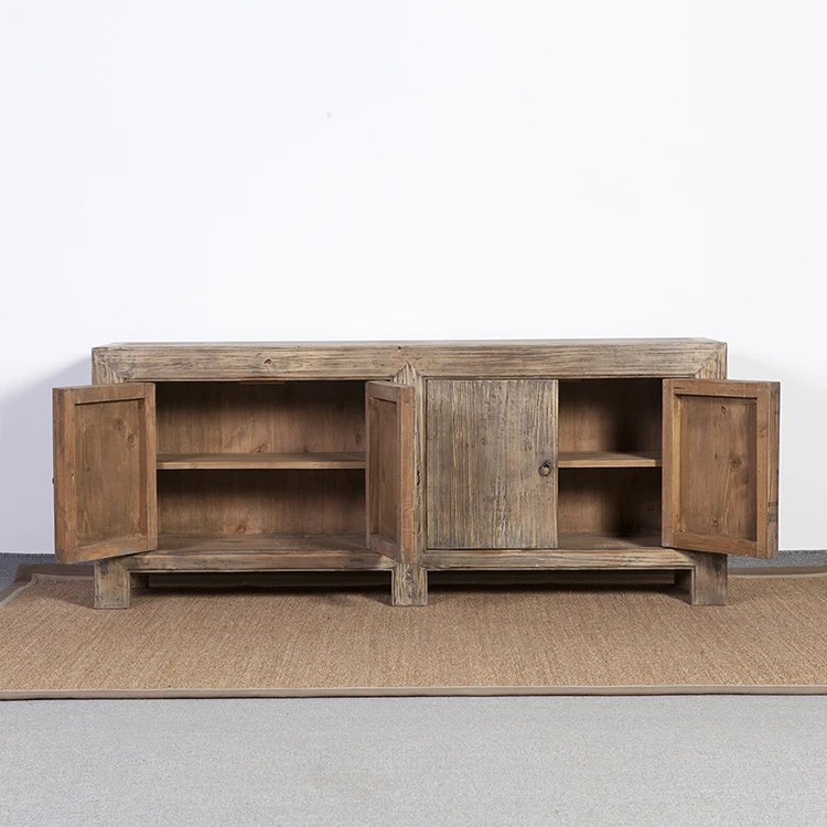
Living room wooden storage cabinet recycled wood sideboard for sale 