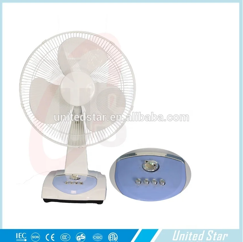 Electric Ac Power Low Power Consumption Orange 16Inch Table Fan
