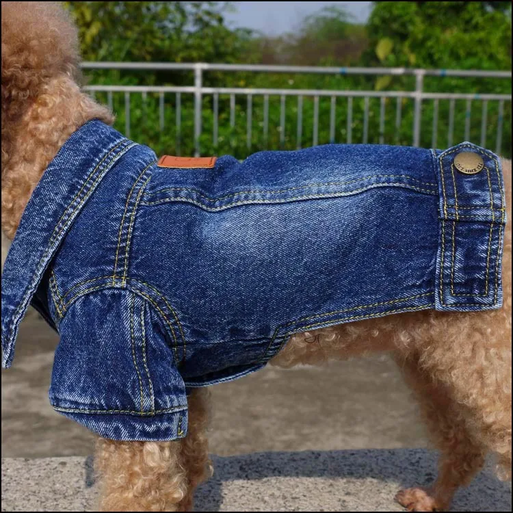 good designers dog jacket  urban dog clothes denim vests