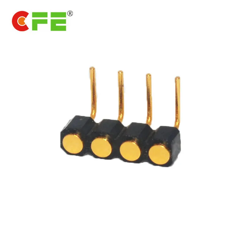 Right Angle Pogo Pin Large Current 4 Pins Adapter for Power Connector 4p