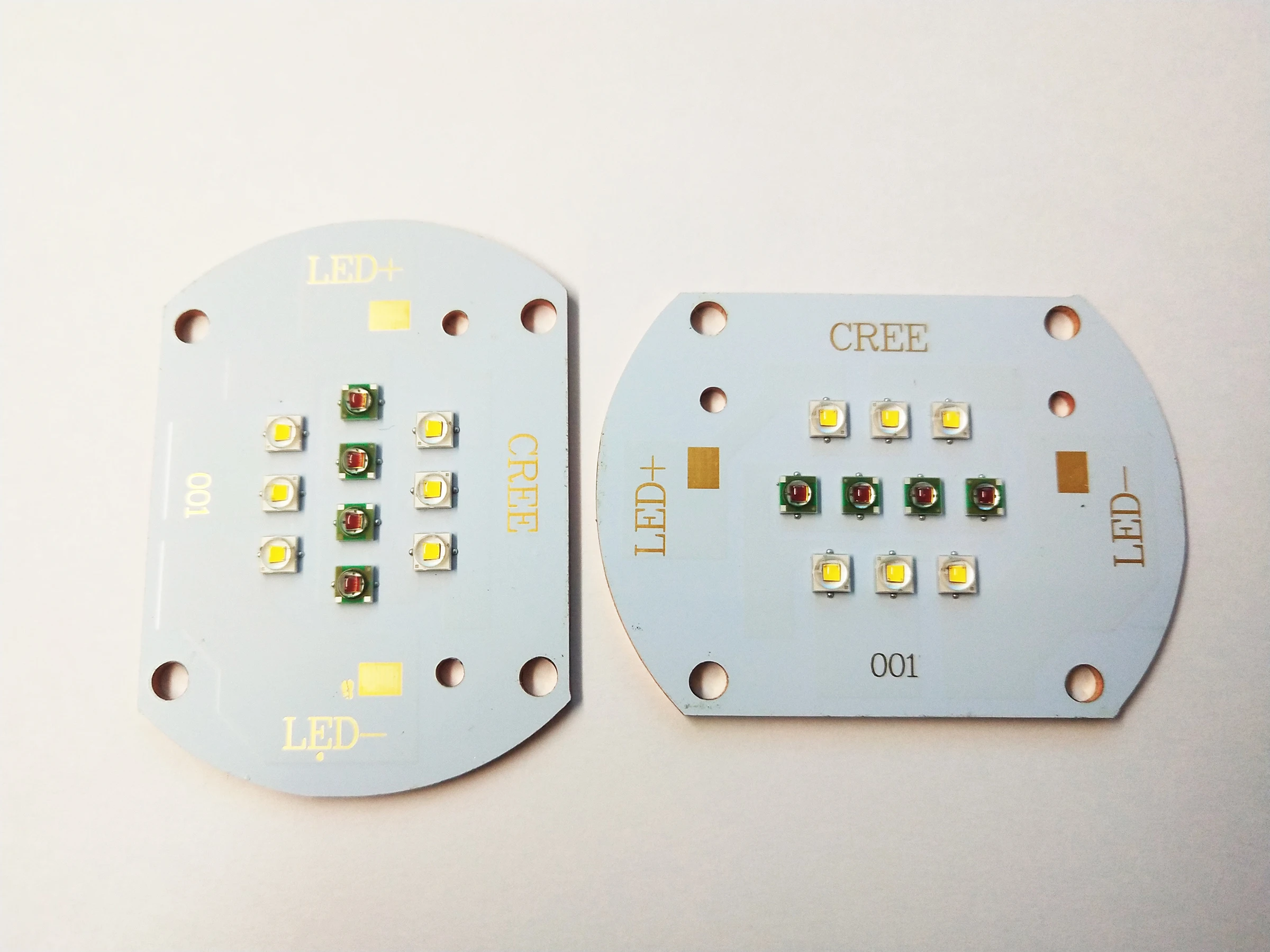 Customized Copper Plate PCB with Original LEDs 10PCS XPG in 10 Series warm white cool white neutral white