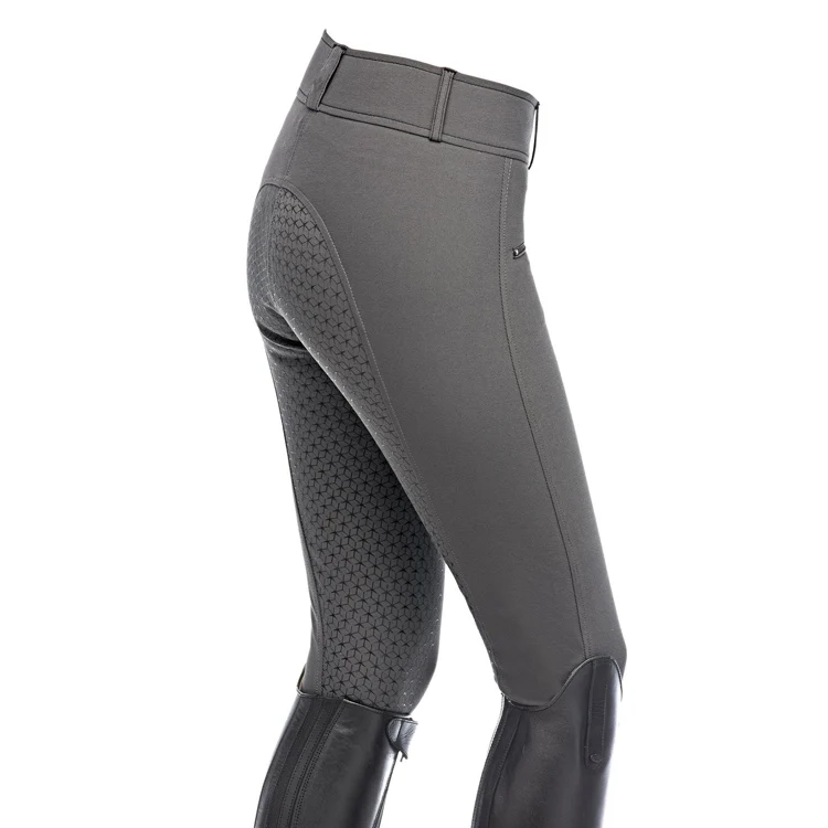 OEM Equestrian Sports Grey Horse Riding Pants Women Full Seat Jodhpurs