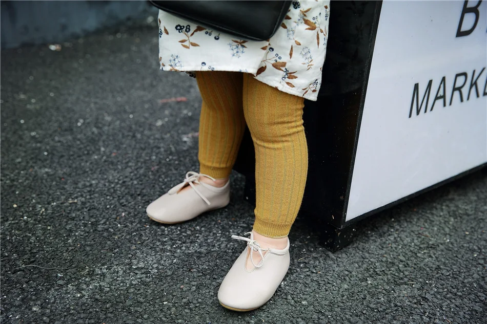 
Autumn Girls Leggings Striped Skinny Girls Fitted Ribbed Leggings High Waist Children Clothes For Girls Baby Clothing Wholesale 