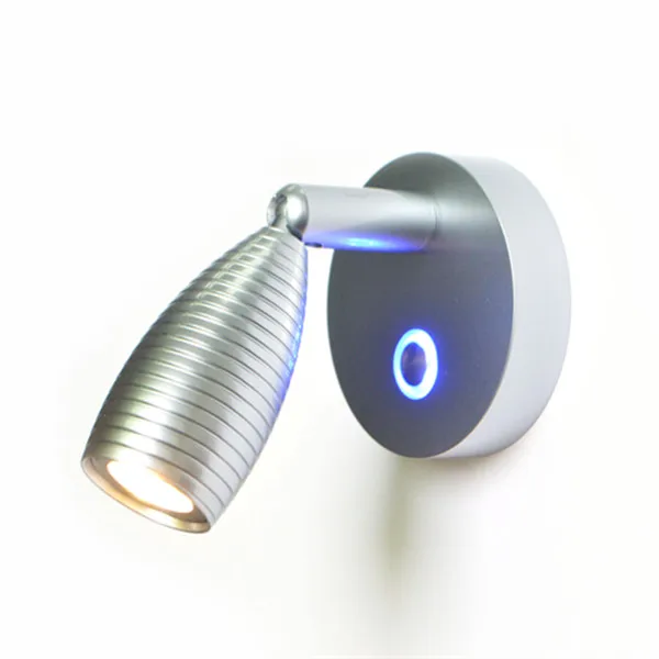 Aluminum 12v 24v pearl chrom 1w 3w interior reading boat led light 3 years warranty DC RV