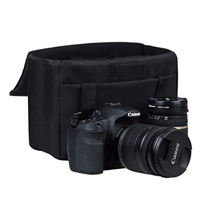  Изготовленный на заказ черный Фото DSLR SLR Водонепроницаемый Мягкий Складной Внутренний чехол сумка для фотокамеры вставка с