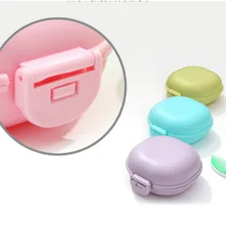 2023 Cheap Bestseller Wholesale Bathroom Snap Latch Design Portable Travel Plastic Bar Soap Case Soap Dish Box
