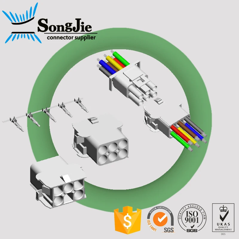 Эквивалент molex 50-84-2060 0050842060 42022-6A 2,13 мм Диаметр 6 контактов/коннектор pcb Гнездо разъем питания