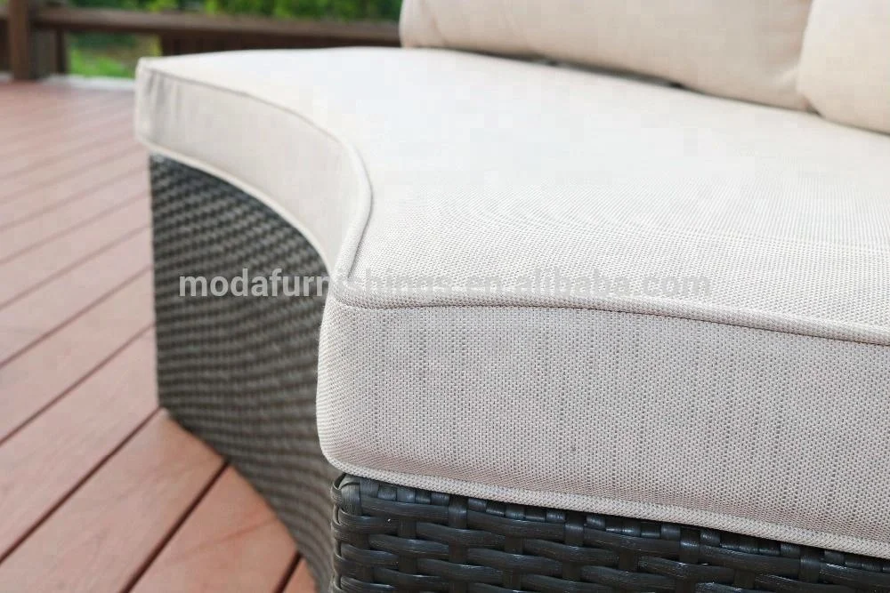 2018 Stylish Rattan Half Moon Sofa Sets Patio Wicker Outdoor Garden Furniture