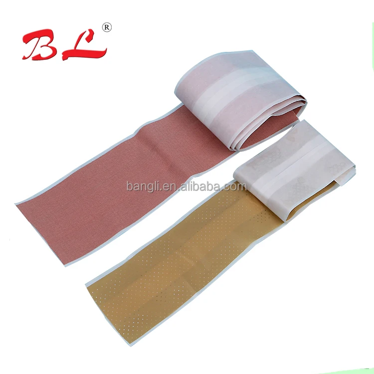 bandage plain fabric medical long strip wound adhesive plaster 6cm*1m