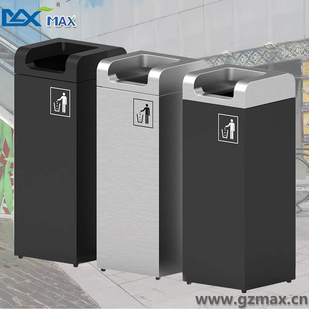 4 Gallon/8 Gallon Metal Garbage Container Indoor Recycle Designer Waste Bins