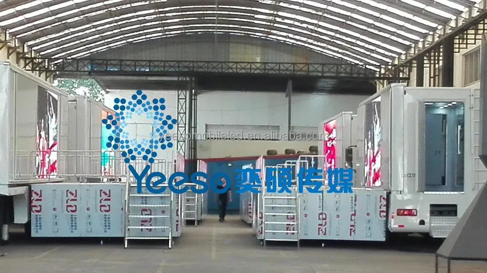 
Outdoor LED Digital Container for Outdoor Events with hydraulic stage - YES-C40 