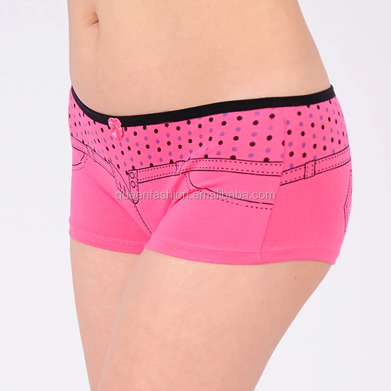 Women Sexy Underwear Jean Printed Briefs Fancy Panties Sexy Panty Pics Cotton