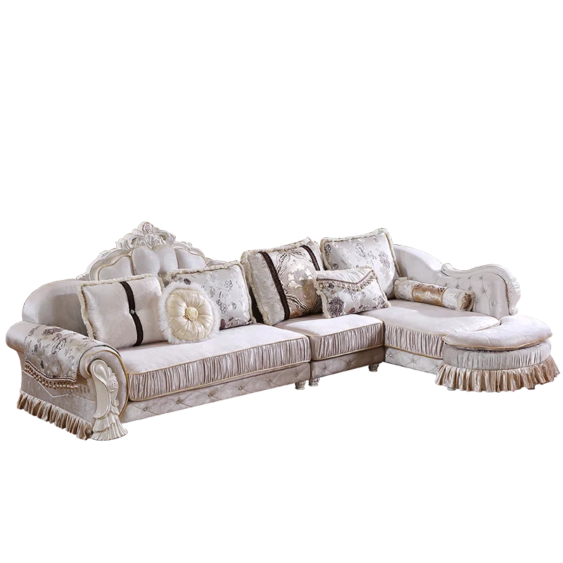 Luxury Living Room Furniture Wooden Warm Sofa Set
