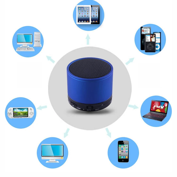 Selling Metal BT Wireless Speaker with FM Radio and TF Card Play Mini Portable Speaker