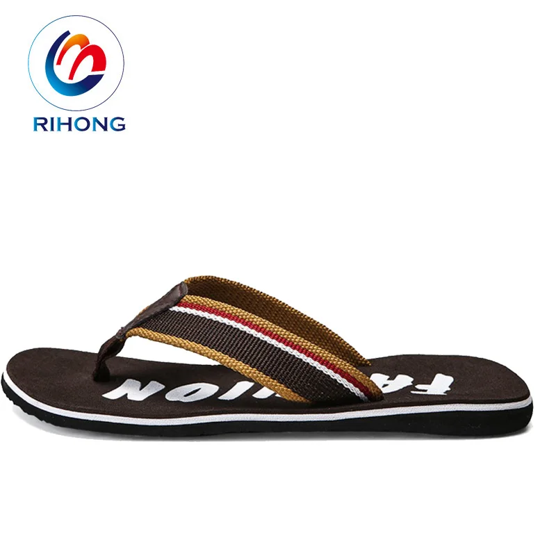summer custom embossed logo upsole thailand style eva men slide flip flop shoes