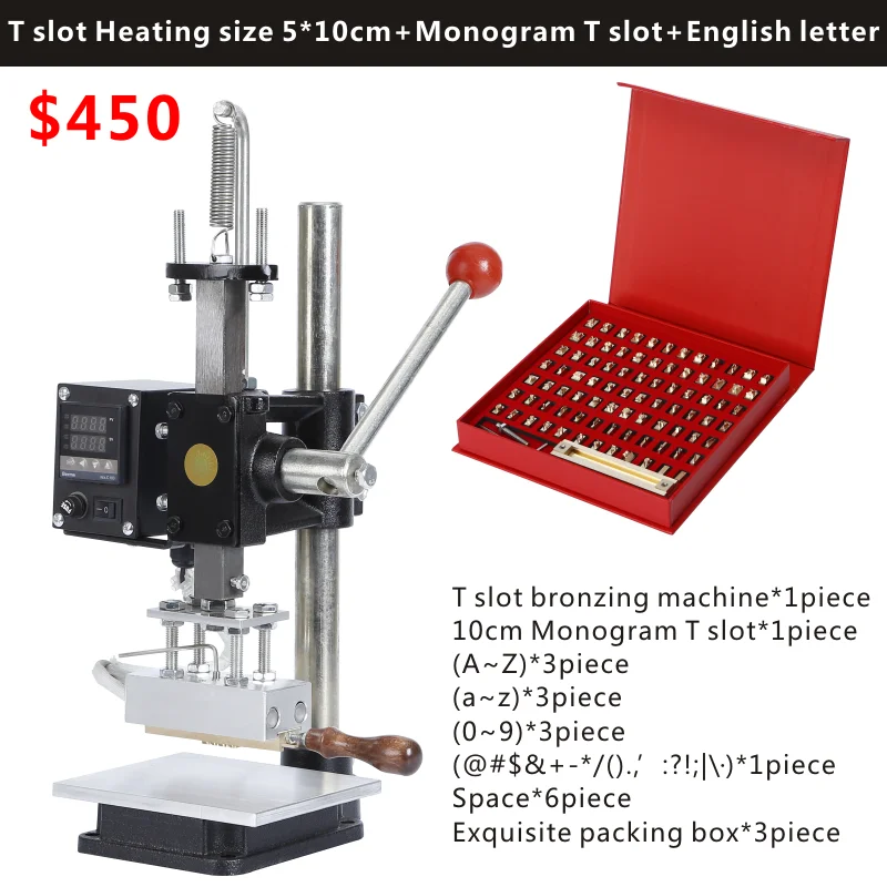 
300W Stainless Steel Manual Bronzing Tipper Stamper PVC Card Hot Foil Stamping Machine 