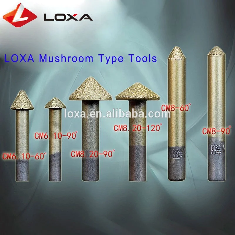 Vacuum Brazed Diamond Carver CNC Stone Engraving Tool Diamond Burr