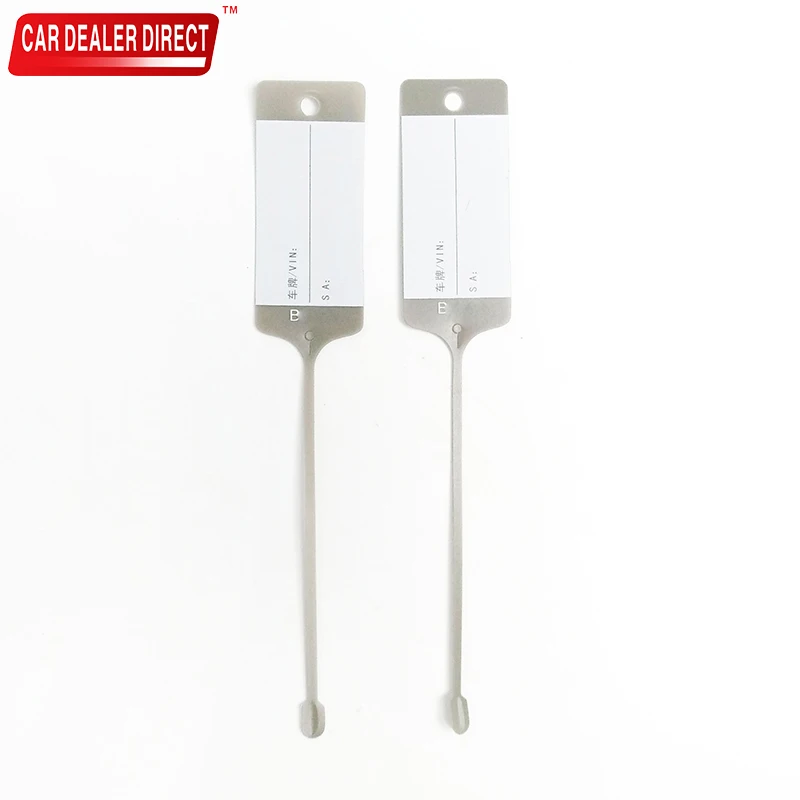 Custom plastic printed hotel key tags no minimum car key tag