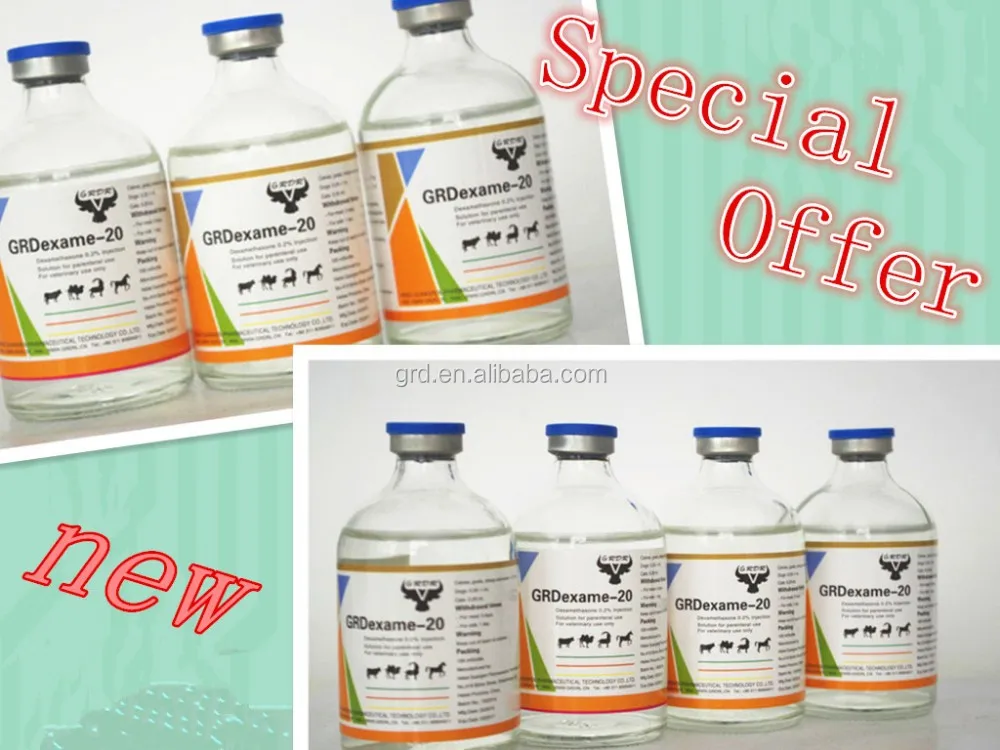 
2016 New Products GRDR Antibacterial Drugs Dexamethasone 0.2% Injection solution for parenteral use with low price 
