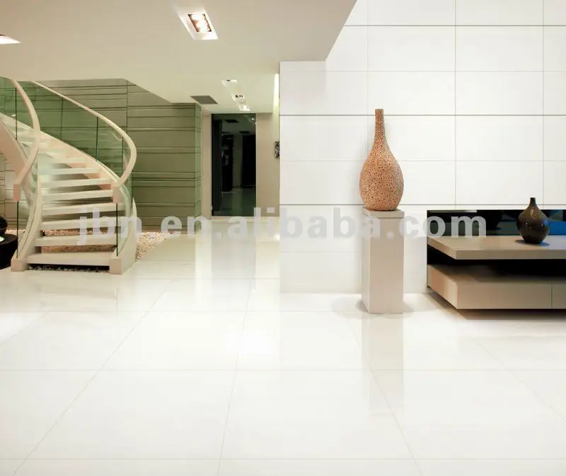 
600x600mm Super white glossy polished porcelain floor tile 