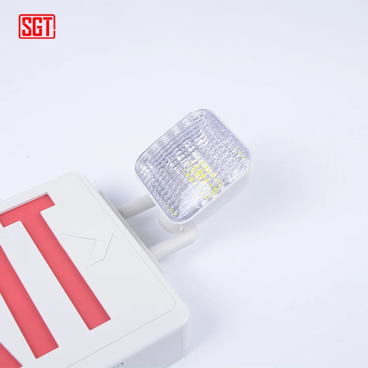 BEST sell battery backup twin heads LED emergency combo light fire exit light for commercial electric use