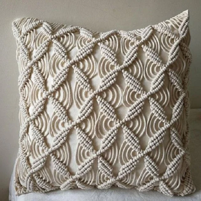 Hot Selling Best Quality Macrame Cushion  and Pillow Case for interior decor from India