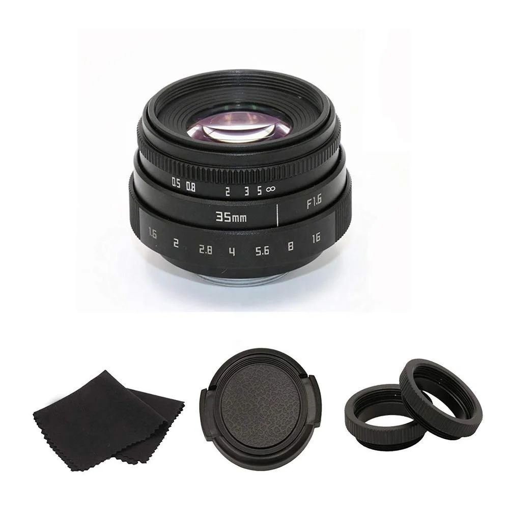 35mm F1.6 APS-C Television TV Lens/CCTV Lens For 16mm C Mount Camera