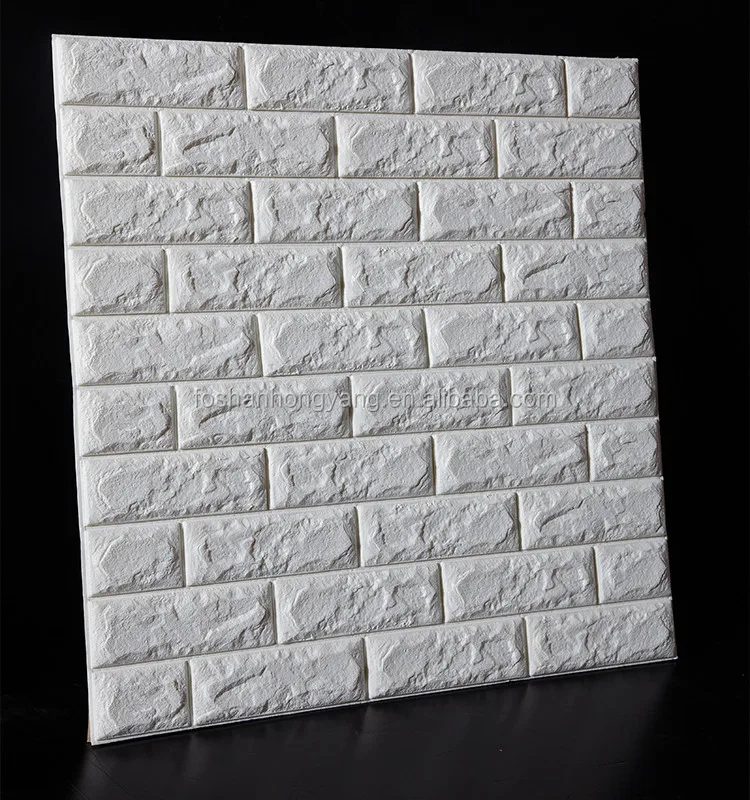 
kids foam bricks 3d wall paper Vivid 3D eva foam faux brick wallpaper 