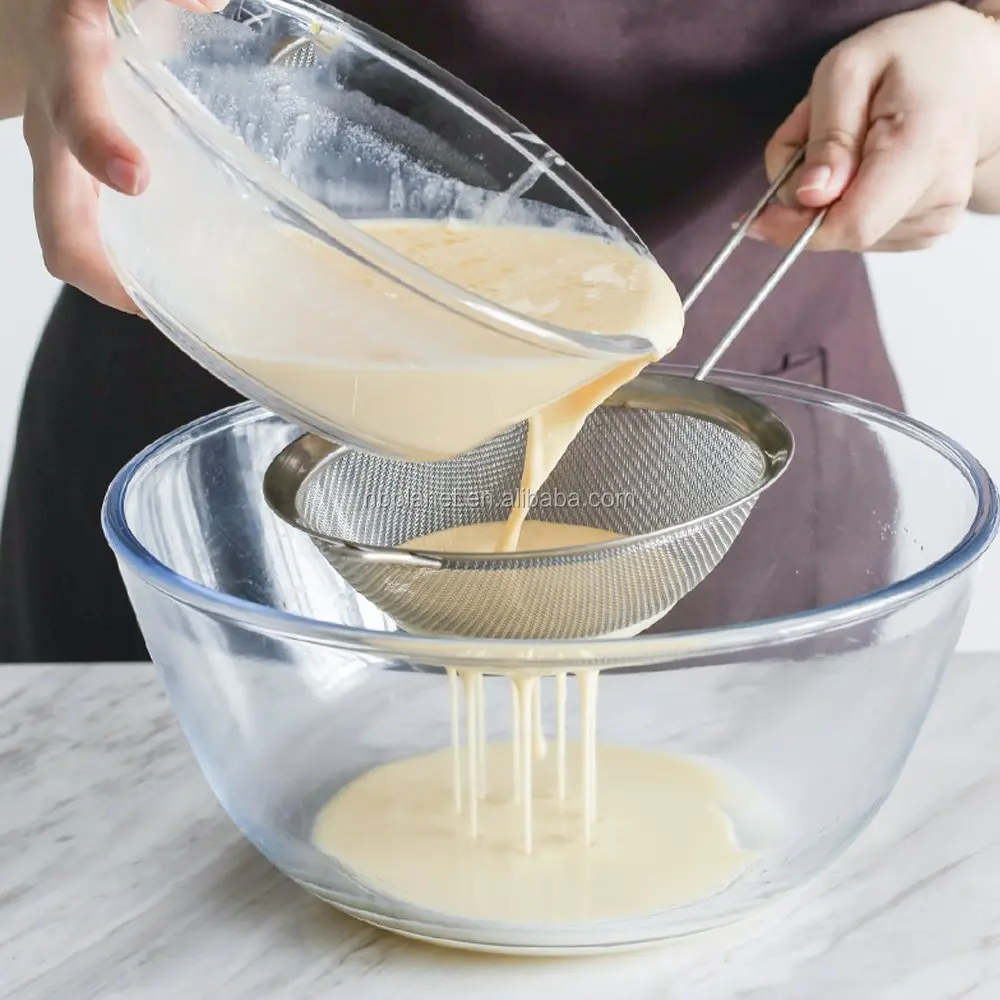 mesh stainless steel strainers, set of 3 Mesh Strainers