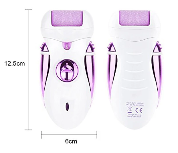 4 in 1 Rechargeable Callus Remover with Removable Head Hair Clipper/Lady Shaver and Epilator