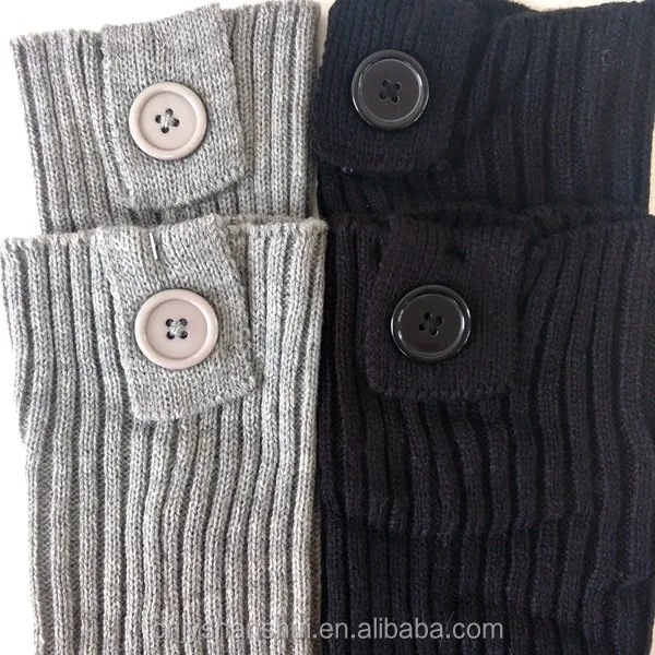 Манжеты для ног с отделкой сверху и 1 Кнопкой