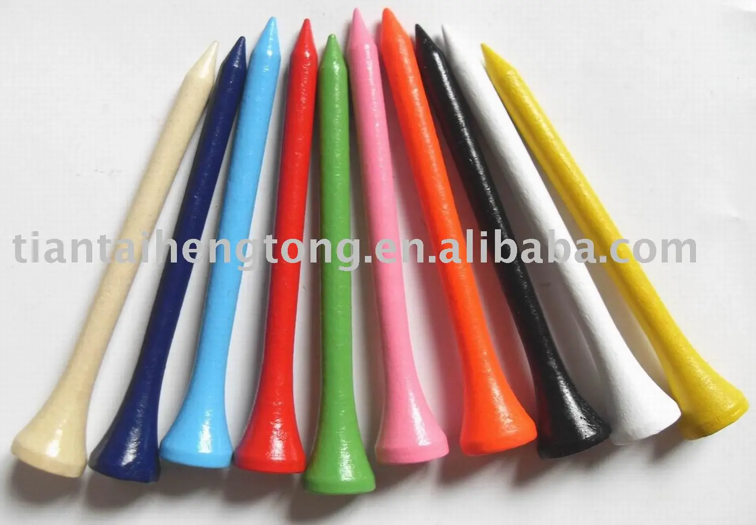 Красочные деревянные футболки для гольфа, деревянные футболки для гольфа для спорта