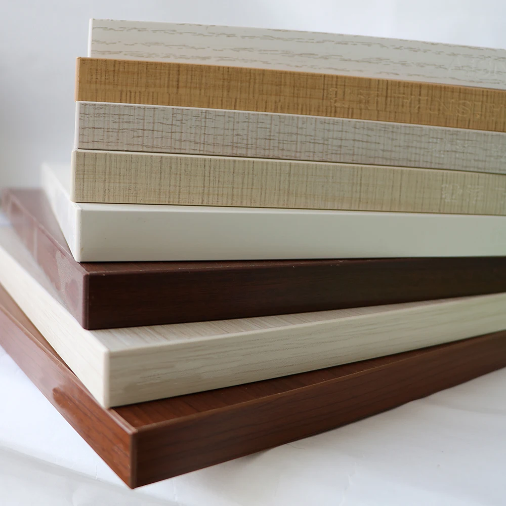 18mm E1 Glue Off White Laminated MDF Board For Cabinets