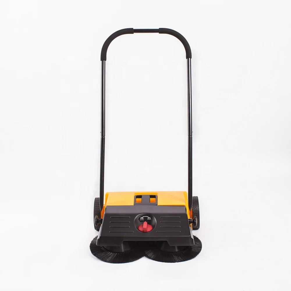 
convenient smart street walk behind leaf small debris dust industrial manual sweeper 