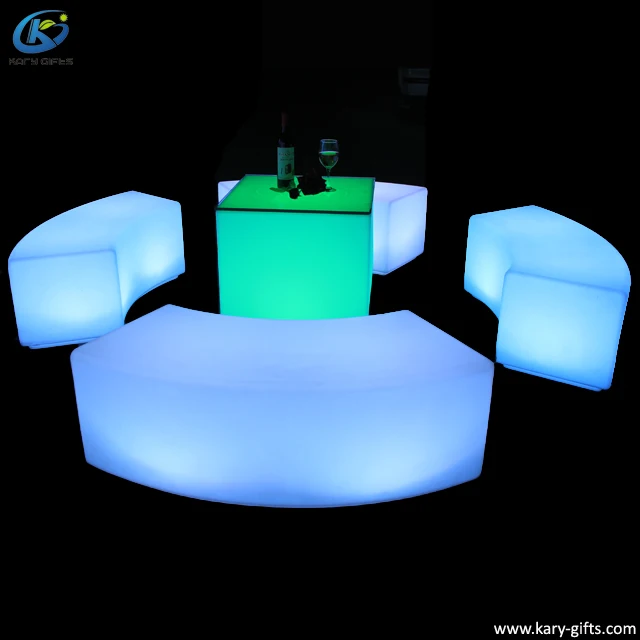 Valuable Illuminated Commercial Furniture LED Waiting