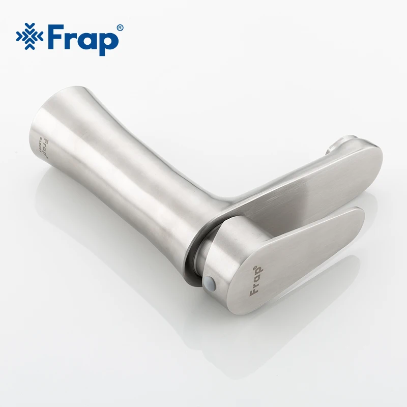 Frap new 304 stainless steel Brushed Basin Faucet Sink Mixer Taps Vanity Hot and Cold Water Mixer F1048