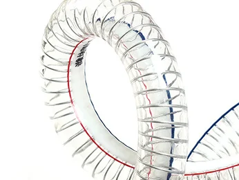 PVC spiral steel wire reinforced hose/ transparent PVC pipe
