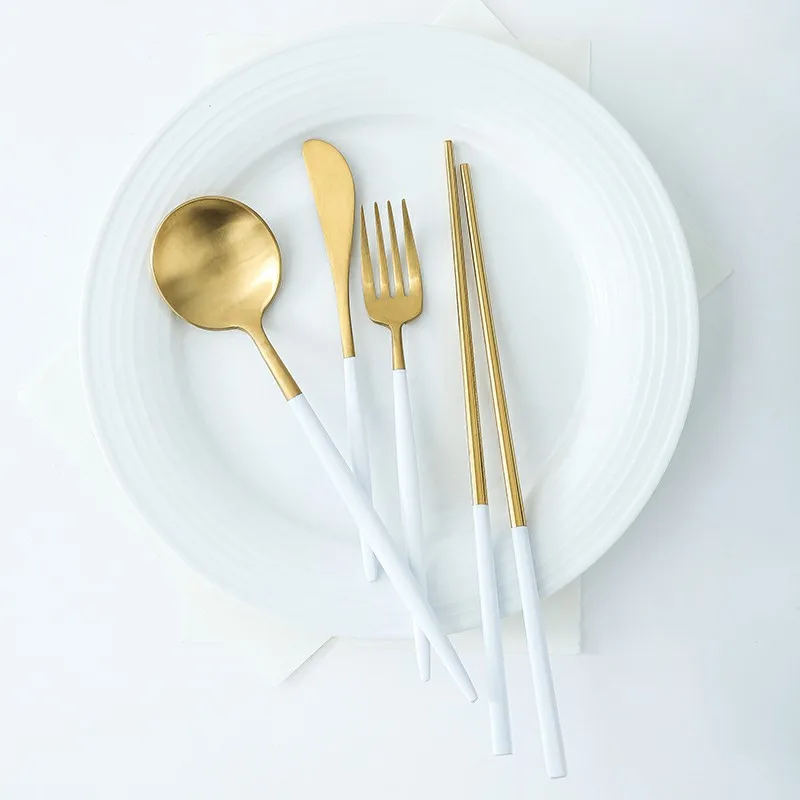 
Luxury flatware set table cutlery flatware sets steel for hotel restaurant suppliers 