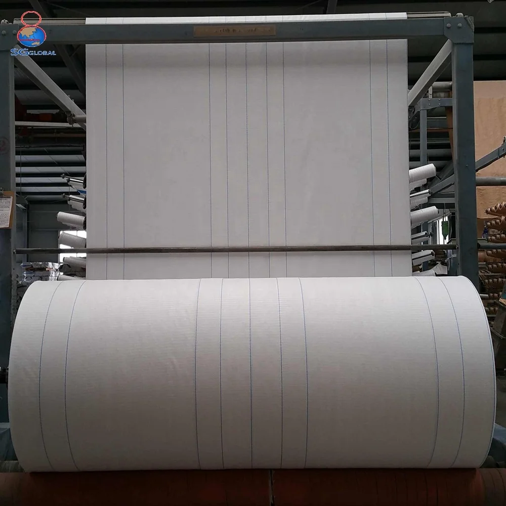 Лучшее сырье производства белый тканые полипропиленовой ткани