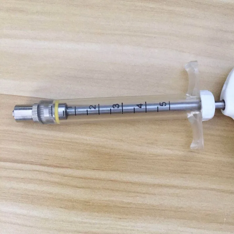 TPX plastic steel 5ml reusable syringe with printing