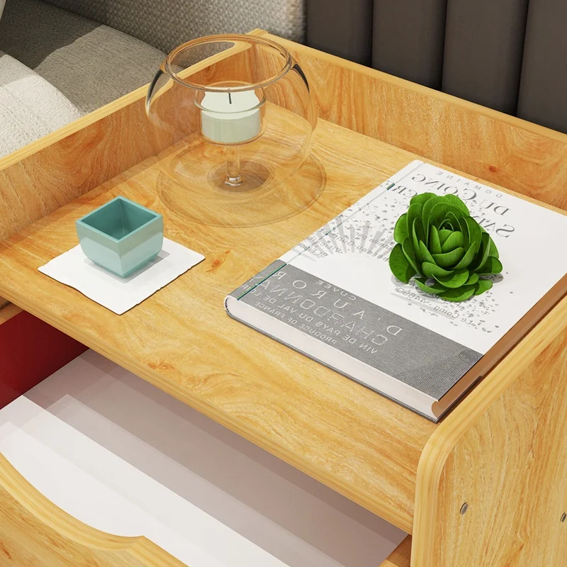 Modern Night Table With Wooden Doors Home Furniture Bedroom Furniture Nightstand With Drawers