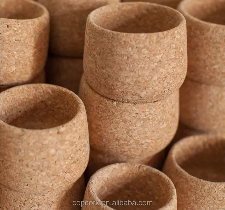 
Natural cork planter for various kind of plants 