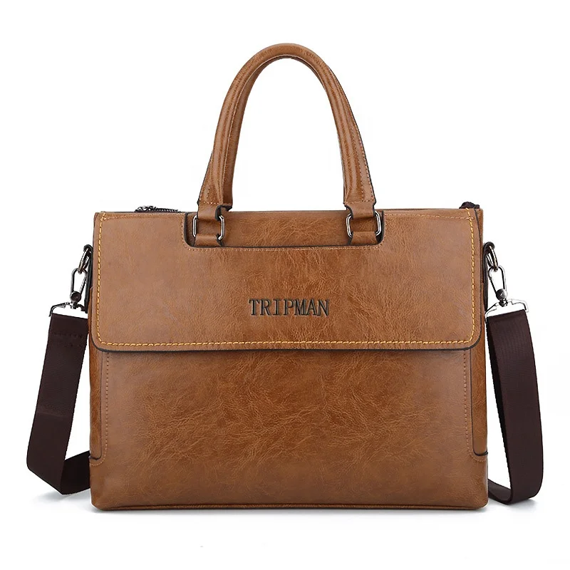 Модный мужской портфель TRIPMAN из искусственной кожи, портативные сумки для ноутбука, сумки-мессенджеры через плечо для мужчин