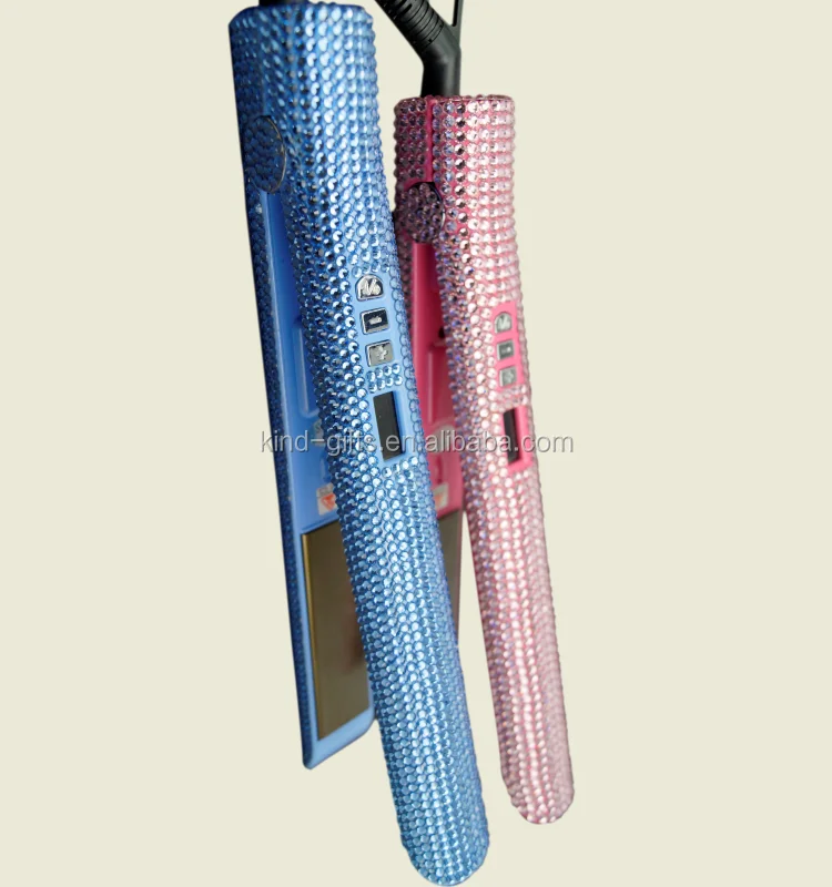 Персонализированный милый бриллиантовый выпрямитель для волос, электрический выпрямитель для волос, выпрямитель для волос с кристаллами